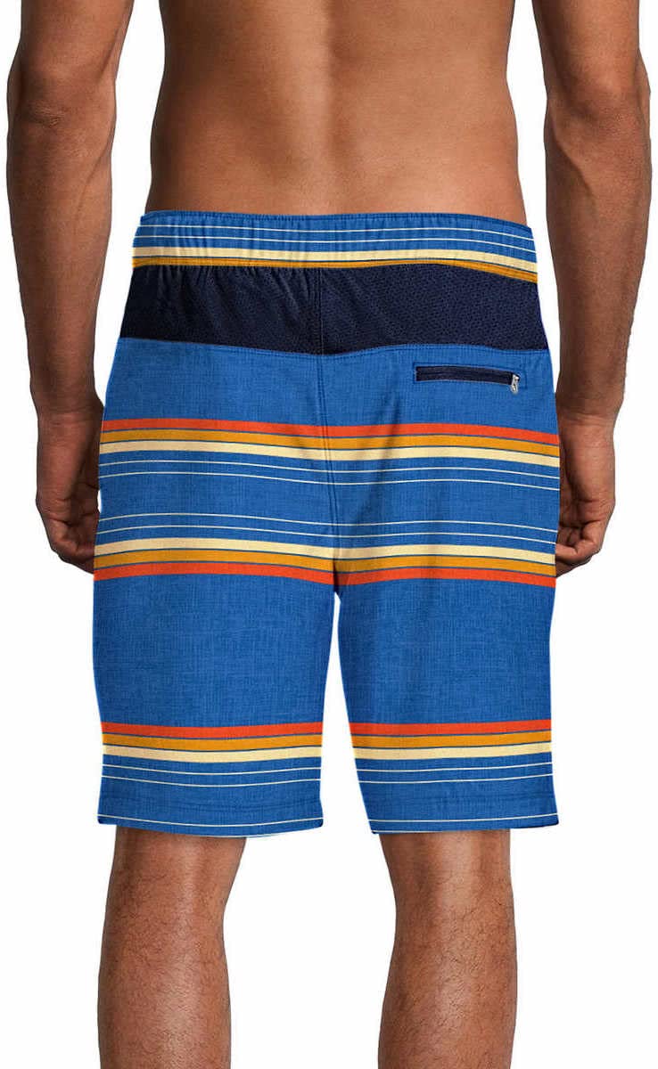 Speedo Mens Hydro Volley Swim Shorts (Speedo Blue Stripe, Large 34/36)