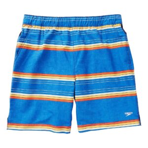 Speedo Mens Hydro Volley Swim Shorts (Speedo Blue Stripe, Large 34/36)