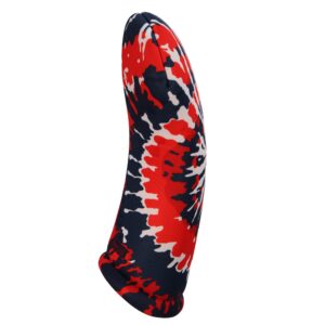 Tie Dye Collection Golf Club Headcovers 3 Separate Sizes Driver Fairway Hybrid All Sold Separately Handmade in USA by BeeJos (Blue/Red, Fairway)