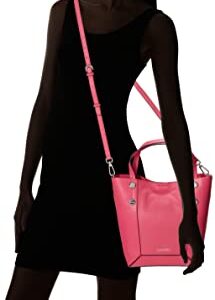 Calvin Klein Quinn North/South Mini Tote Crossbody, Pink Flambe