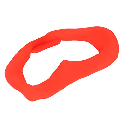 VR Protective Cover, Stable Breathable Skin Friendly VR Glasses Silicone Eye for Quest 2(red)