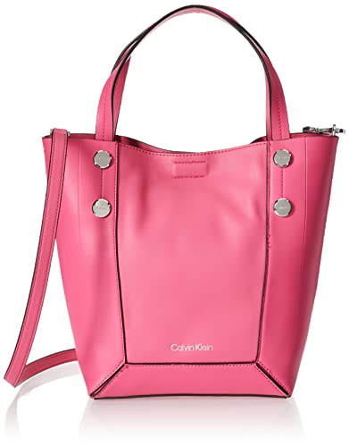 Calvin Klein Quinn North/South Mini Tote Crossbody, Pink Flambe