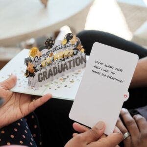 Lovepop Congratulations On Your Graduation Pop-Up Card – Graduation Card – Handcrafted 3D Pop-Up Greeting Card – Graduation Card, 5 x 7”