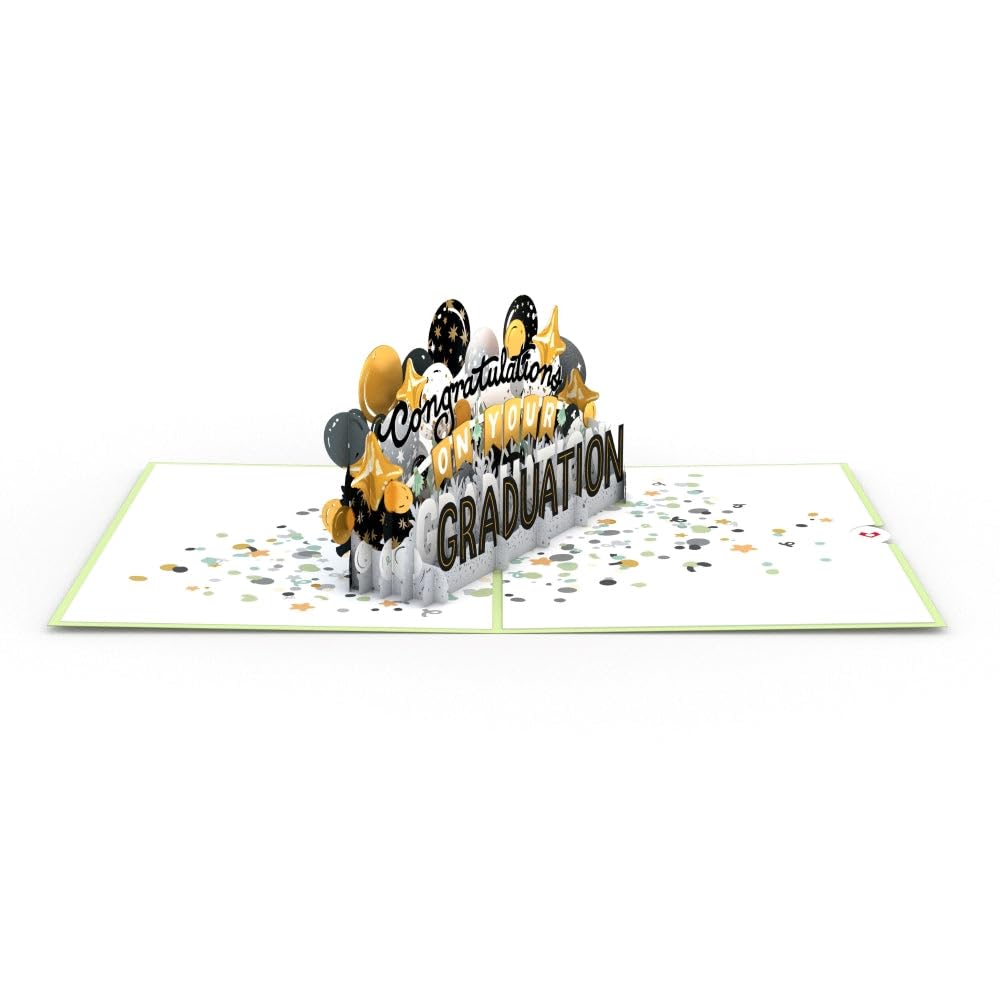 Lovepop Congratulations On Your Graduation Pop-Up Card – Graduation Card – Handcrafted 3D Pop-Up Greeting Card – Graduation Card, 5 x 7”