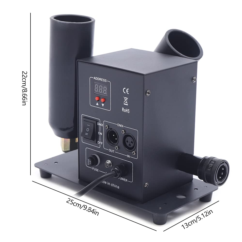 CO2 Fog Smoke Machine Vertical Double-Pipe CO2 Air Column Machine Cannon Fogger Machine Smoker CO2 Jet Machine for Hallowee Stage Show Fog Effects (Double Tube, Digital, DMX Function)