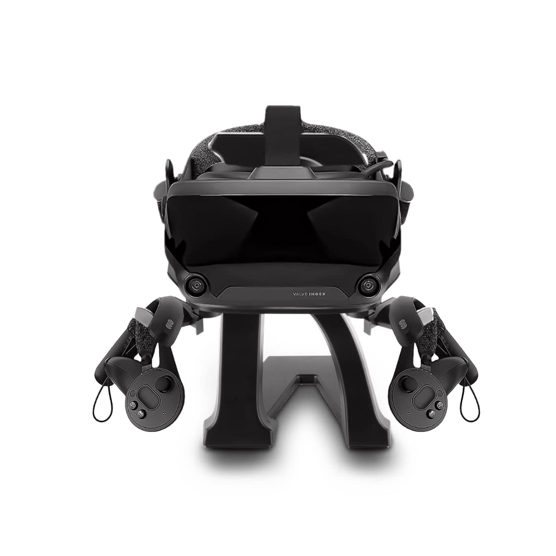 Rebuff Reality VR Headset Stand for Meta/Quest 2 Accessories/Quest/Rift/Rift S/GO/Vive/Vive Pro/Valve Index VR Headset and Touch Controllers(Black)