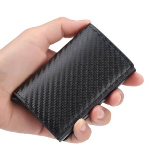 Little Dreams Products Wallet card RFID Card, Vaccine Card Holder Slim Carbon Fiber Credit Card Holder Wallets, Card Cases & Money Organizers (Black)