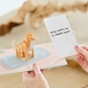 Lovepop Doggone Mom Pop-Up Card – Mother’s Day Card – Handcrafted 3D Pop-Up Greeting Card for Her – Mother’s Day Love Card from the Dog, 5 x 7”