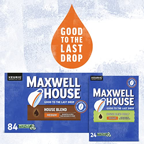 Maxwell House Decaf House Blend Medium Roast K-Cup Coffee Pods, 24 ct. Box