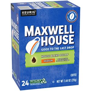 Maxwell House Decaf House Blend Medium Roast K-Cup Coffee Pods, 24 ct. Box