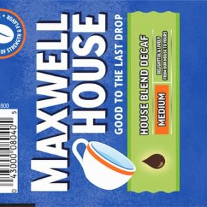 Maxwell House Decaf House Blend Medium Roast K-Cup Coffee Pods, 24 ct. Box