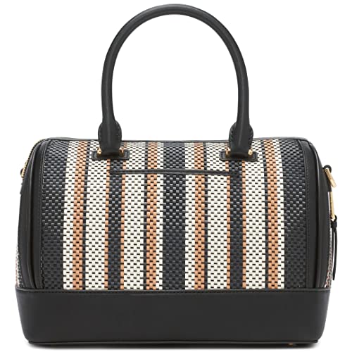 Calvin Klein Ashley Barrel Satchel, Doe Multi Woven