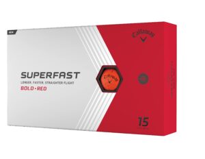 callaway golf superfast bold golf balls, red