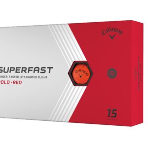 Callaway Golf Superfast Bold Golf Balls, Red