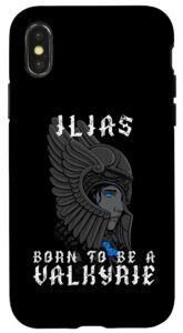 iphone x/xs ilias - born to be a valkyrie - personalized case