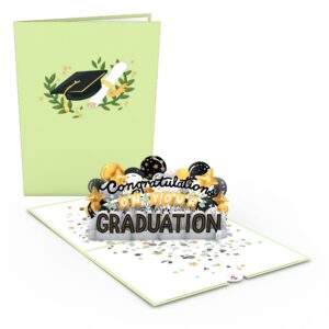 Lovepop Congratulations On Your Graduation Pop-Up Card – Graduation Card – Handcrafted 3D Pop-Up Greeting Card – Graduation Card, 5 x 7”