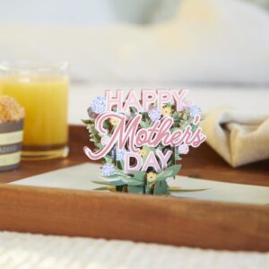 Lovepop Happy Mother's Day Hydrangeas Pop-Up Card, 5 x 7”, Unique Flower Card for Mom or Daughter