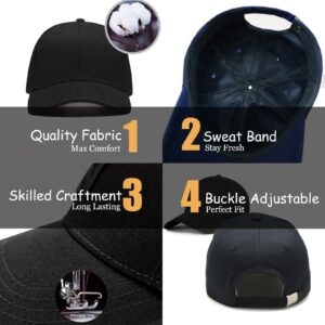 Custom Embroidered Baseball Hat Your Own Text Curved Bill Adjustable Metal Back Personalized Dad Hats