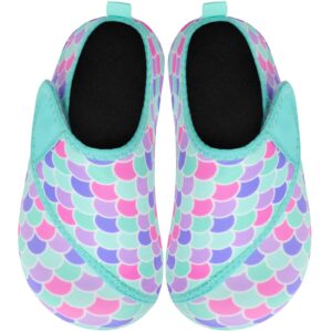 L-RUN Boys Water Shoe Girls Beach Pool Walking Sneakers for Toddlers Blue 6-7=EU22-23