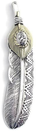 COSUMOSU Sterling Silver Kokopelli Feather Native American Indian Pendant