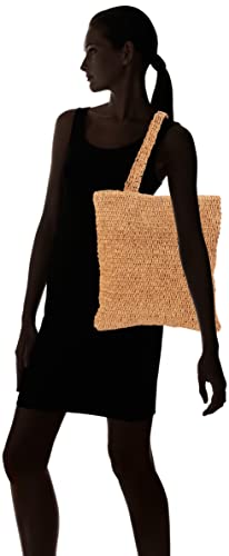 The Drop Women's Ealga Flat Handle Straw Tote, Natural, One Size