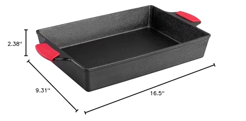 Lodge Seasoned Cast Iron 9 X 13 Inch Casserole Black Bw13c (Bw13ca1)