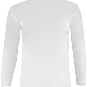 Epic Adult Cooling Performance Long Sleeve Crew T-Shirts (18- Colors Available) White 3XL