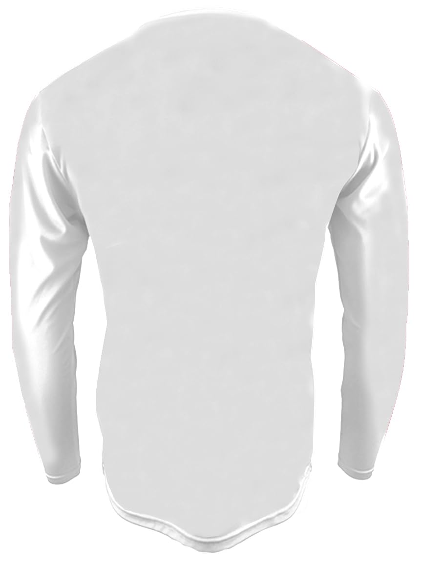 Epic Adult Cooling Performance Long Sleeve Crew T-Shirts (18- Colors Available) White 3XL