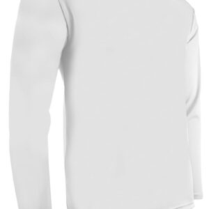 Epic Adult Cooling Performance Long Sleeve Crew T-Shirts (18- Colors Available) White 3XL