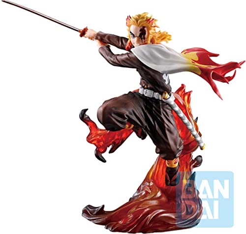 Bandai Spirits Ichibansho Ichiban - Demon Slayer: Kimetsu no Yaiba - Kyojuro Rengoku (Shake The Sword Burn Your Heart), Multi, (BAS60177)