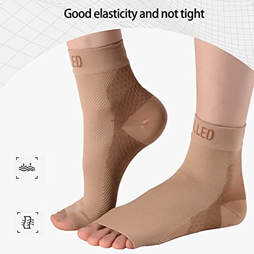 Fasciitis Socks, Avoid Secondary Injury Comfortable Fabric Manufacturing Compression Socks for Outdoors for Home for Life for Sports(S/M)