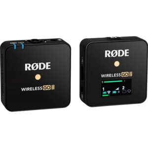 Rode Wireless GO II Single Compact Digital Wireless Microphone System/Recorder Bundle with Omnidirectional Lavalier Microphone for Wireless GO Systems