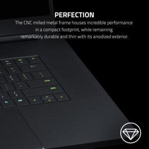 Razer Blade 15 Gaming Laptop: NVIDIA GeForce RTX 3070 Ti - 12th Gen Intel 14-Core i7 CPU - 15.6” QHD 240Hz - 16GB DDR5 RAM - 1TB PCIe SSD - Windows 11 - CNC Aluminum - Chroma RGB - Thunderbolt 4