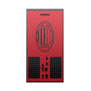 Head Case Designs Officially Licensed AC Milan Red and Black Art Vinyl Sticker Gaming Skin Decal Cover Compatible with Xbox Series X Console and Controller Bundle