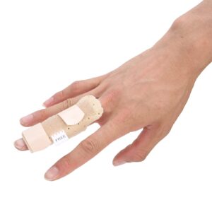 milltrip finger splint, finger splint brace finger sprain fracture fixation support for index middle finger (skin color)