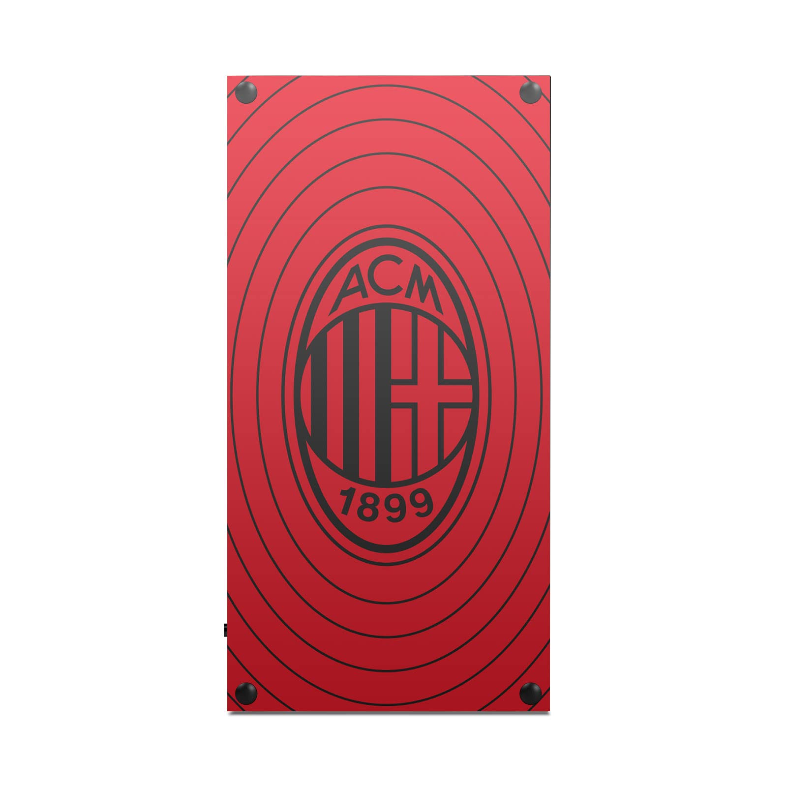 Head Case Designs Officially Licensed AC Milan Red and Black Art Matte Vinyl Sticker Gaming Skin Decal Cover Compatible with Xbox Series X Console and Controller Bundle