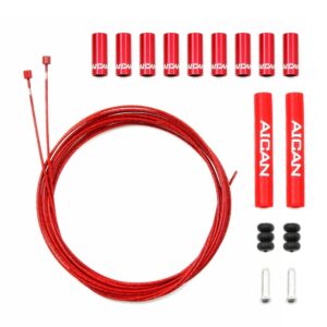 aican bike nano shift cable set, nano teflon technology coating inner cable, shift wire kit for mountain and road bicycle (rd)