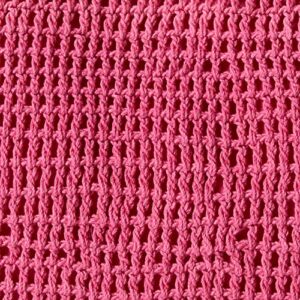 The Drop Women's Alora Crochet Small Tote, Hot Pink, One Size