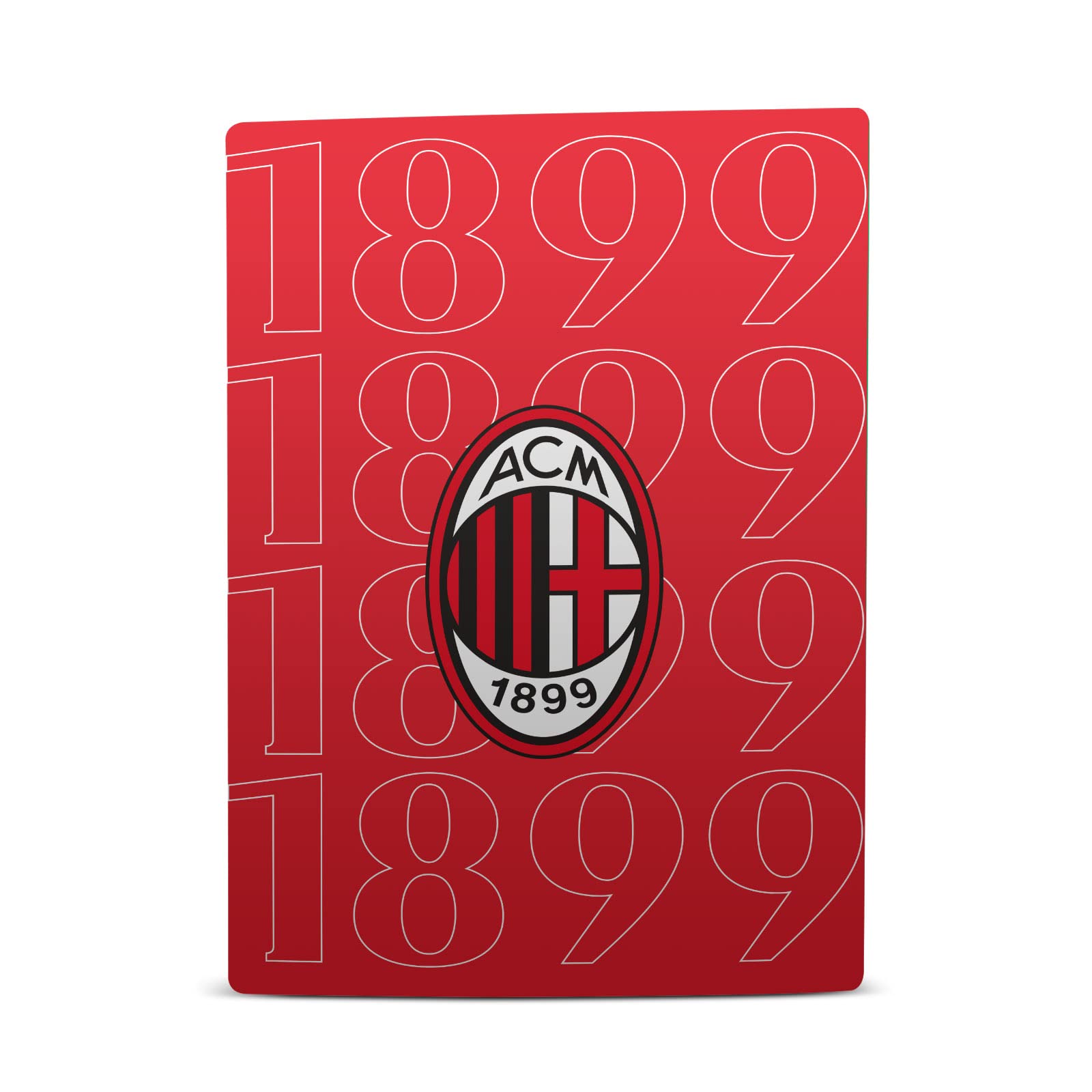 Head Case Designs Officially Licensed AC Milan 1899 Black Logo Art Vinyl Faceplate Sticker Gaming Skin Decal Cover Compatible with Sony Playstation 5 PS5 Digital Edition Console