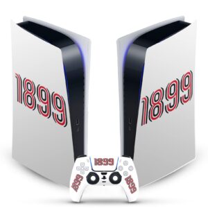 head case designs officially licensed ac milan 1899 art matte vinyl faceplate sticker gaming skin decal cover compatible with sony playstation 5 ps5 digital edition console and dualsense controller