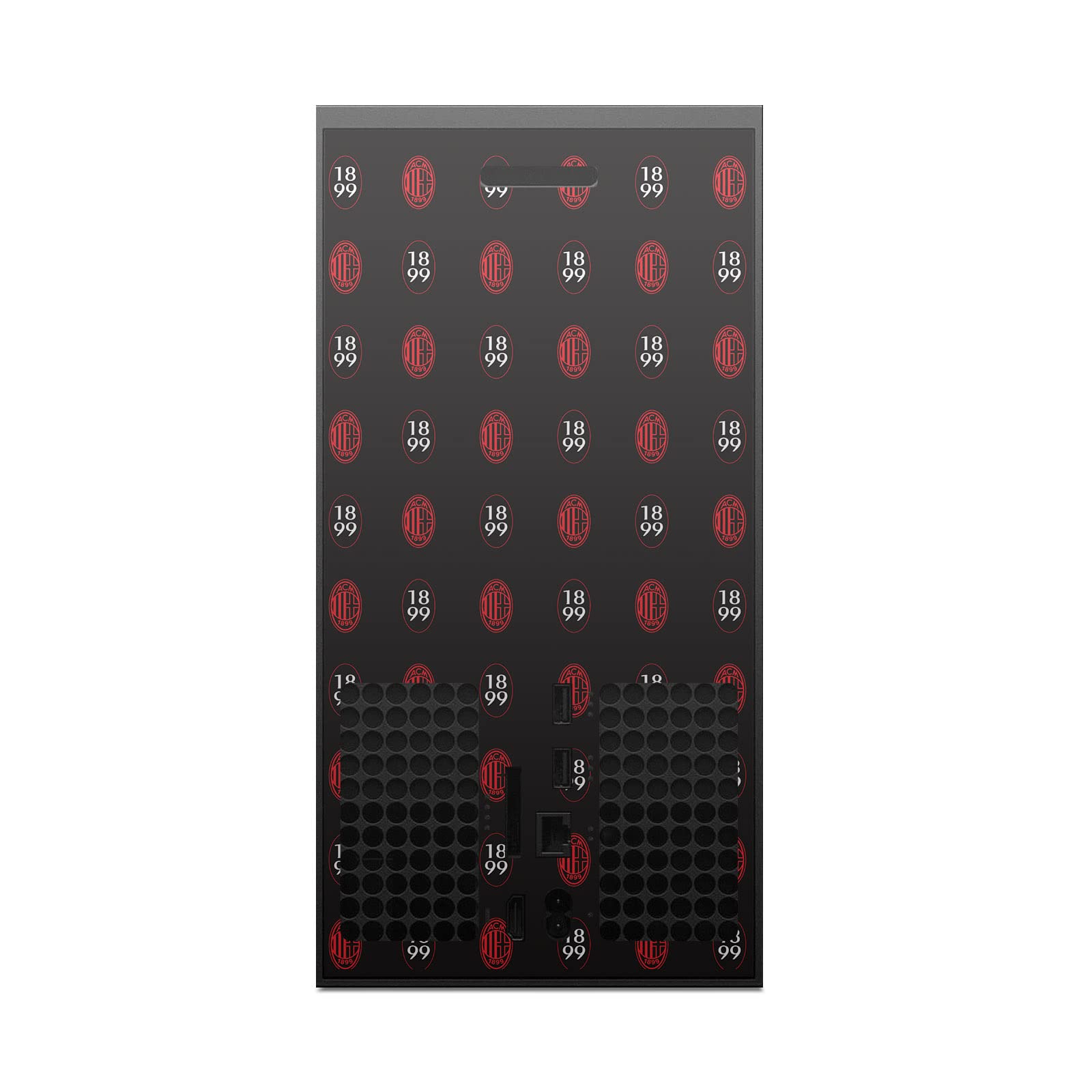 Head Case Designs Officially Licensed AC Milan Pattern Logo Art Vinyl Sticker Gaming Skin Decal Cover Compatible with Xbox Series X Console and Controller Bundle