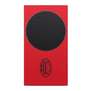 Head Case Designs Officially Licensed AC Milan Red and Black Art Vinyl Sticker Gaming Skin Decal Cover Compatible with Xbox Series S Console