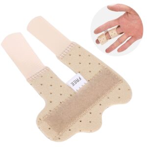 Milltrip Finger Splint, Finger Splint Brace Finger Sprain Fracture Fixation Support for Index Middle Finger (Skin Color)