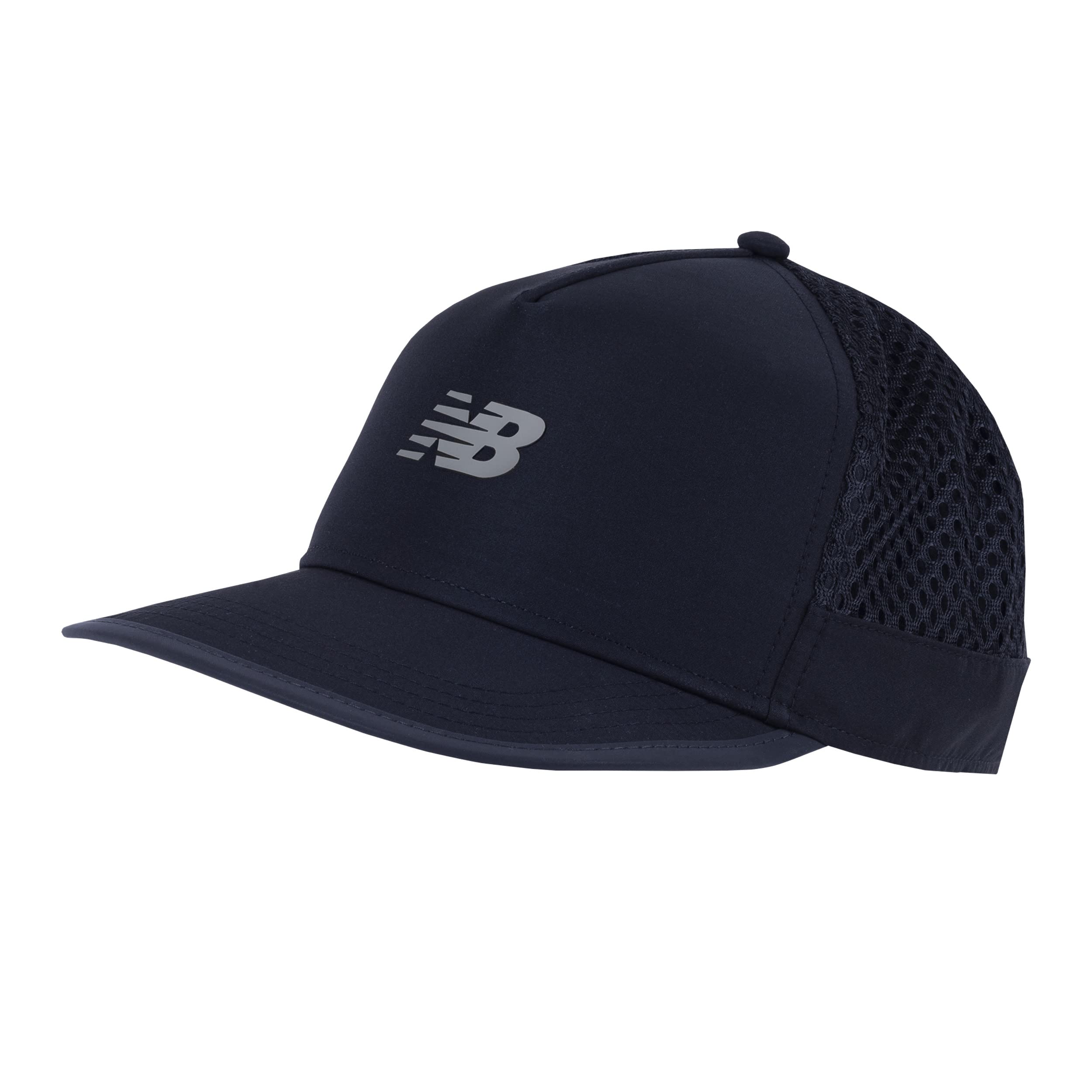 New Balance Men's and Women's Speed Run Trucker Hat, One Size, Black/Gunmetal