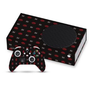 Head Case Designs Officially Licensed AC Milan Pattern Logo Art Matte Vinyl Sticker Gaming Skin Decal Cover Compatible with Xbox Series S Console and Controller Bundle