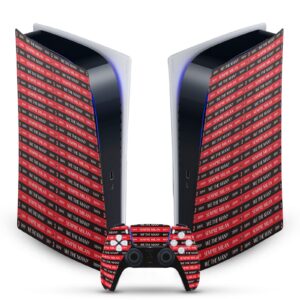 Head Case Designs Officially Licensed AC Milan Sempre Milan 1899 Art Vinyl Faceplate Sticker Gaming Skin Decal Compatible with Sony PlayStation 5 PS5 Digital Edition Console and DualSense Controller