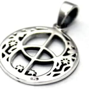 COSUMOSU Sterling Silver Chalice Well Pendant Charm Symbol of Avalon