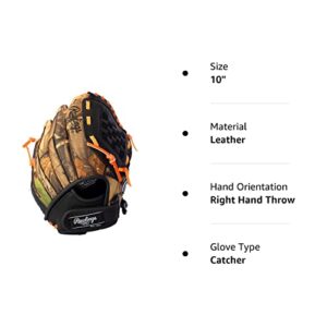 Rawlings Playmaker Camo Kids Baseball Glove for Kids 5-8 - TBall Glove – 10" - Right Hand Throw - Glove Fits on Left Hand - Make Selection Carefully