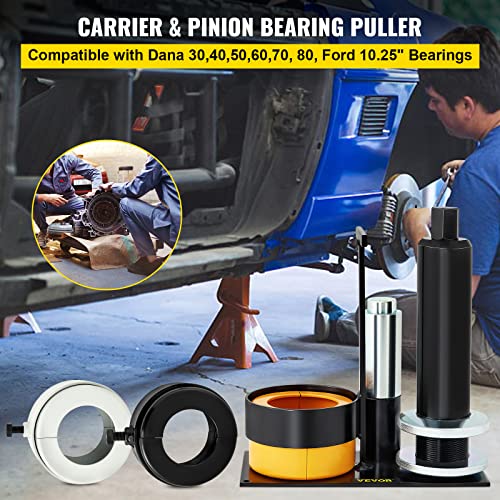 VEVOR Carrier & Pinion Bearing Puller, Compatible with Dana 30,40,50,60,70, 80, Ford 10.25" Bearings, Pinion Puller Tool with 3 Clamshells, 45# Steel Clamshell Bearing Puller for Auto Repair