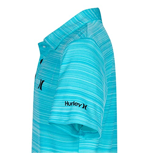 Hurley Boys' Performance Polo Shirt, Aurora Green Heather, L